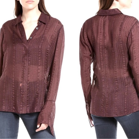 Frame Cabernet long sleeve silk blouse - Picture 2 of 10